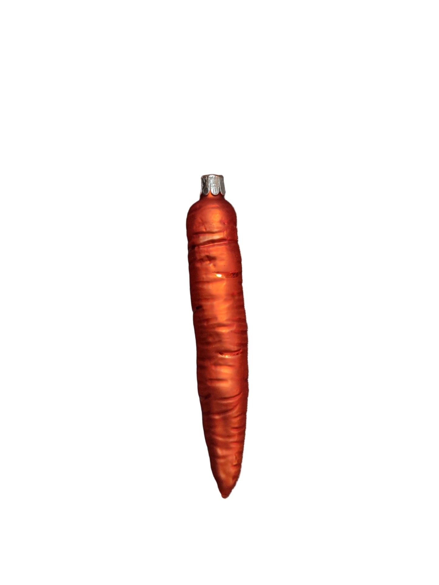 Carrot glass ornament