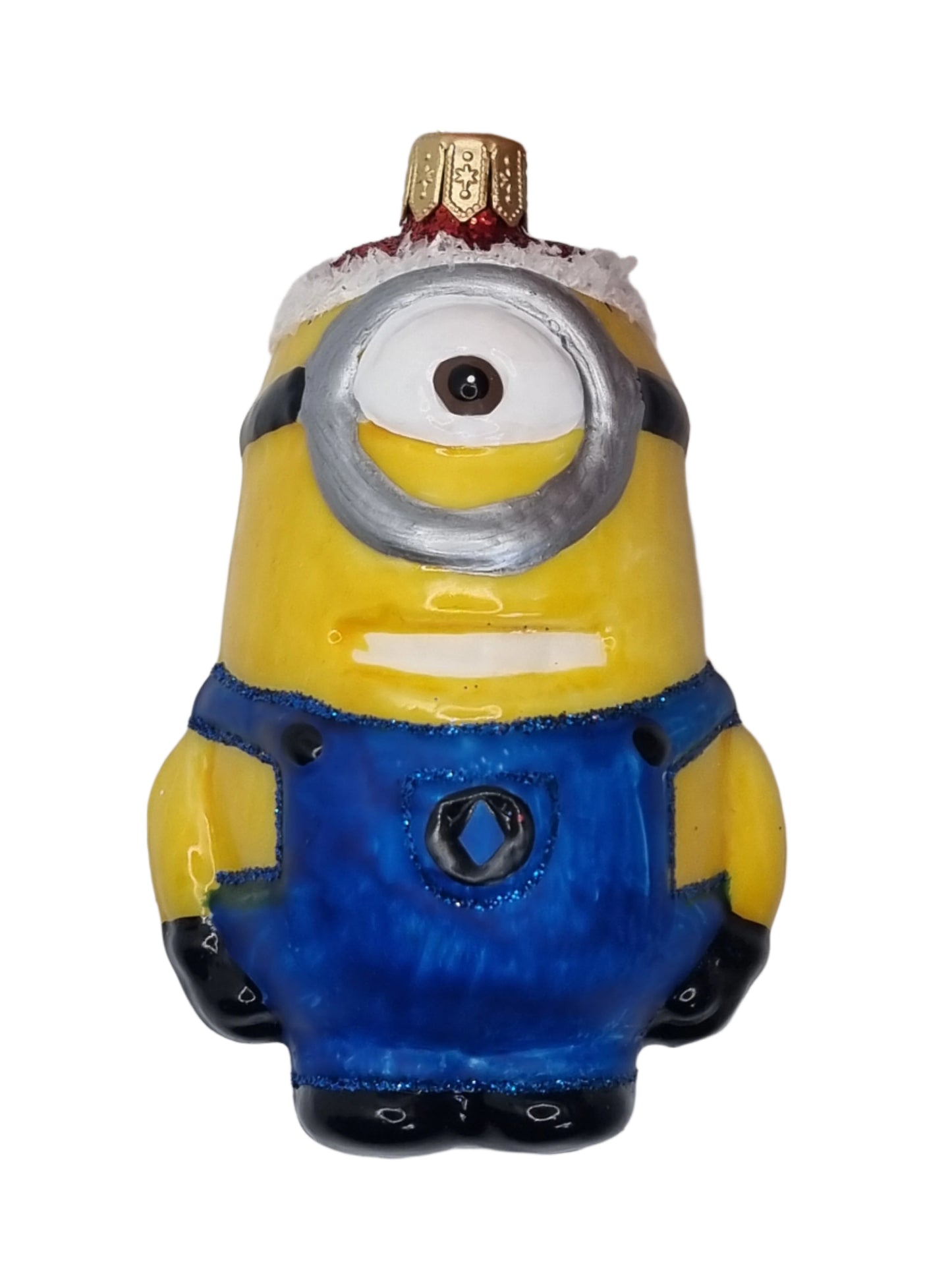 European Glass Christmas ornament of a Minions (P)