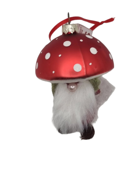 Gnome Man with Mushroom Hat (S)