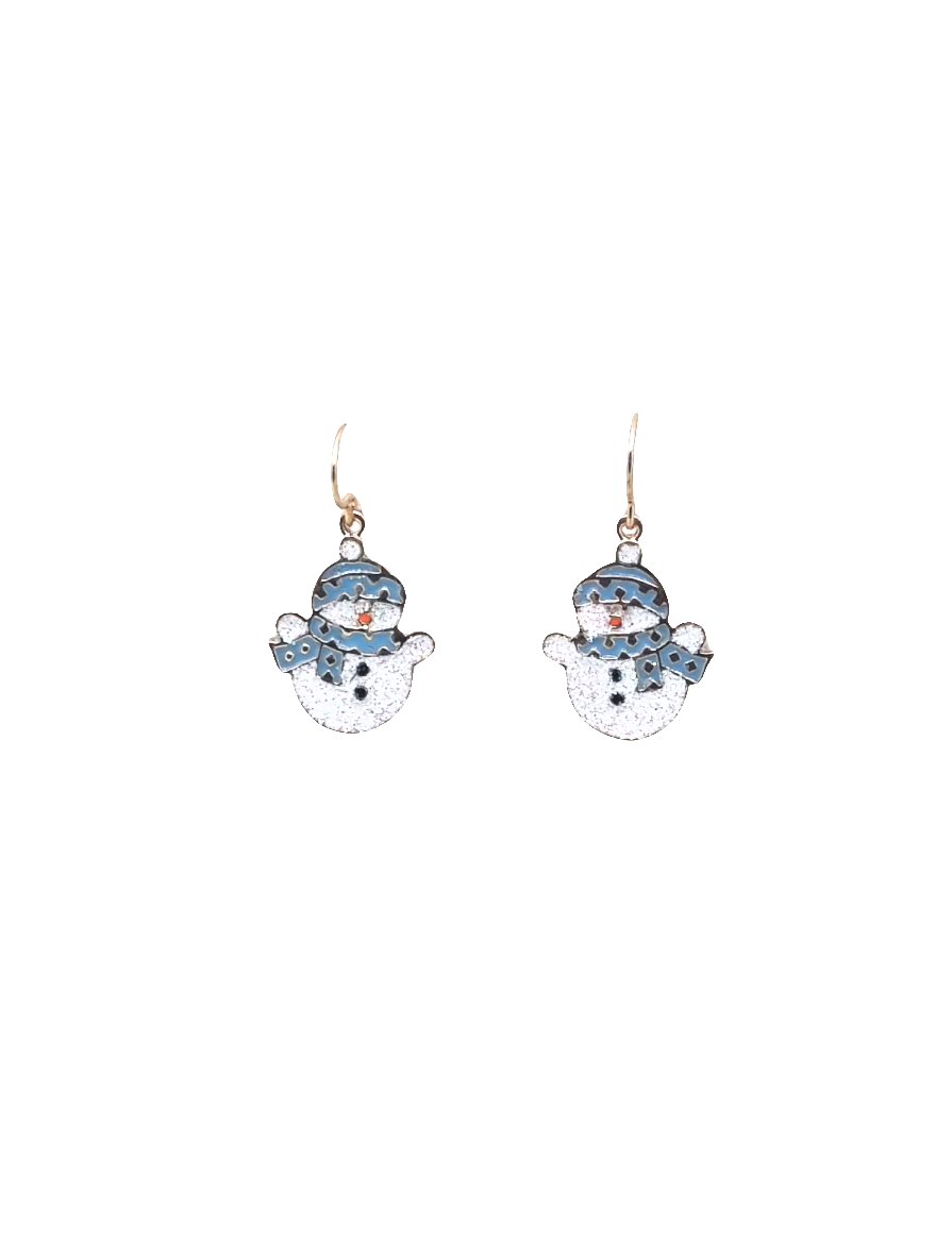 Blue Snowmen | Earrings