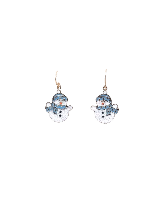 Blue Snowmen | Earrings