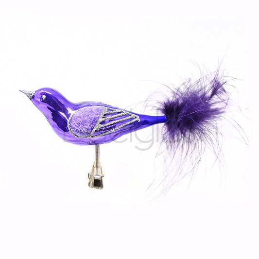 Birds on Clip (G) | Medium Feather Tail
