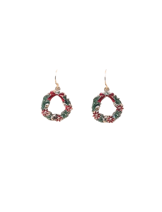 Small Wreaths with Extra Flowers | Earrings