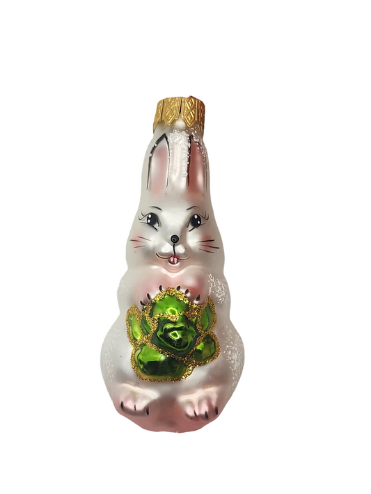 Rabbit with Green Flower (F)