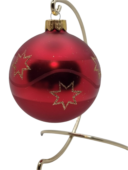 Bauble | Red Stars (F)