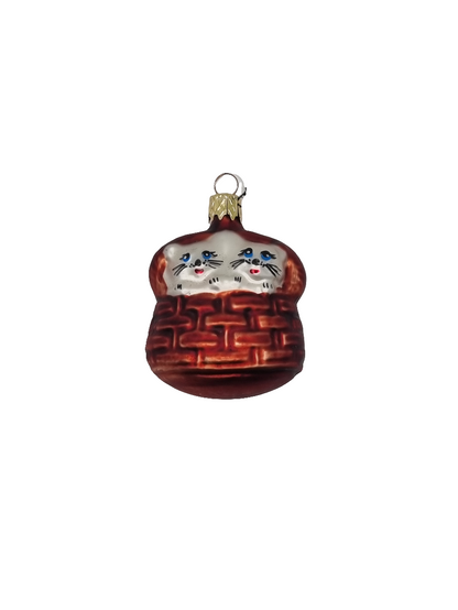 Cats| Kittens in basket (D)