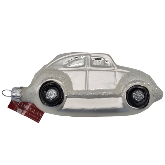 Cars | White Rounded Car with Black Wheels (L)