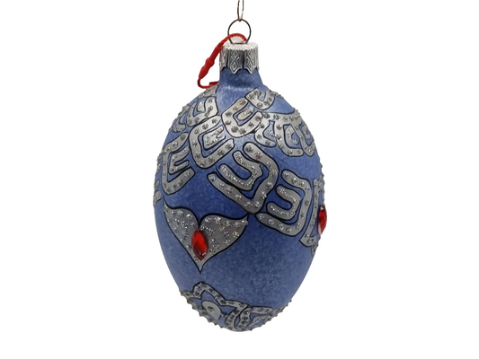 Glass Eggs | Blue Faberge Style Easter Eggs (S)