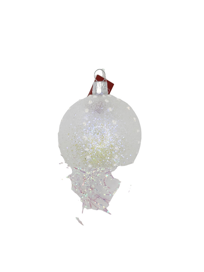 European Glass Christmas ornament of a Jellyfish Sparkle Tail (I)