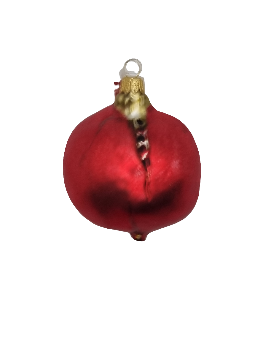 European Glass Christmas ornament of a Pomegranate (Q)