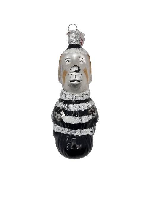 Dogs | Cartoon Dog with Black & White Stripes (F)