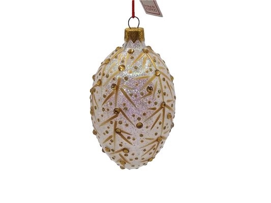 Glass Eggs | Clear Faberge Style Easter Eggs (T)