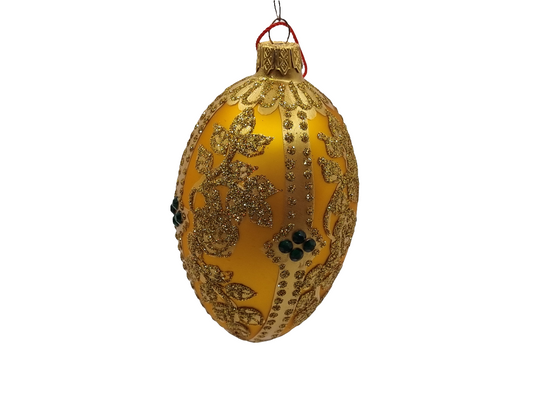 Glass Eggs | Gold Faberge Style Easter Eggs (S)