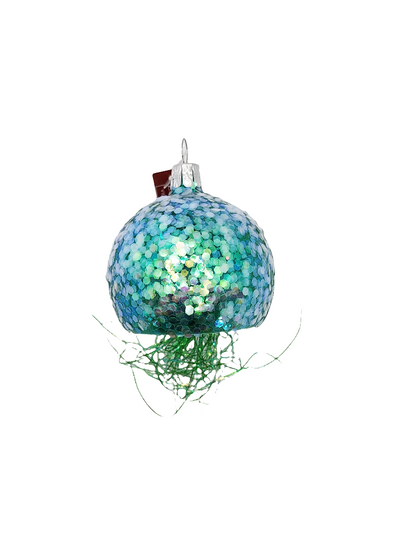 European Glass Christmas ornament of a Jellyfish Sparkle Tail (I)