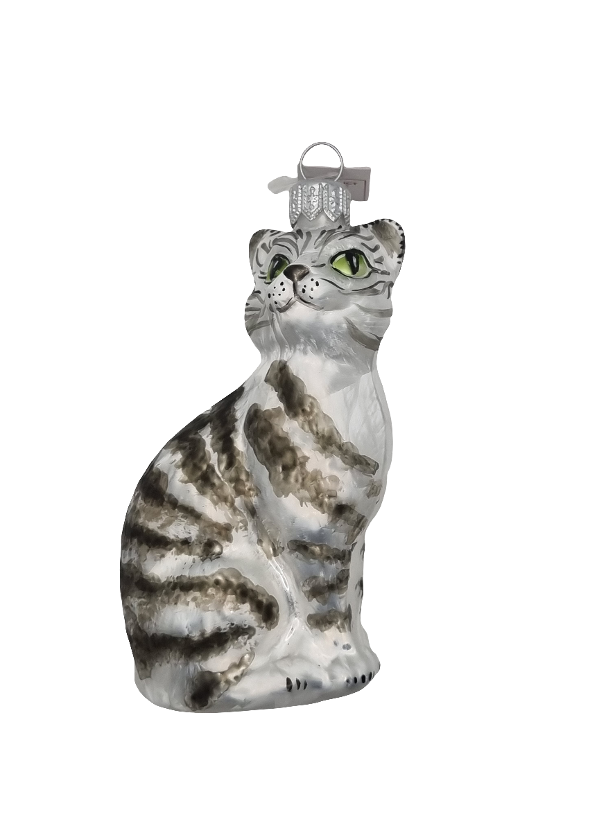 Cat | White with Grey Stripes (R)
