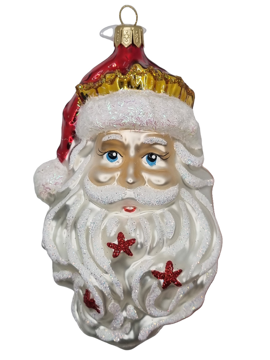 Santa Head | with Flower Beard (T)