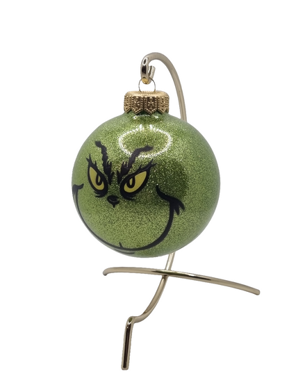 European Glass Christmas ornament of a Baubles | Grinch (K)