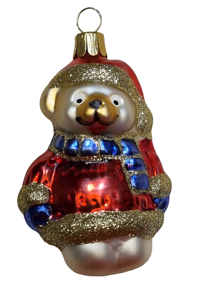 Bear | Teddy Bear in Sparkly Jacket, Hat & Scarf (H)