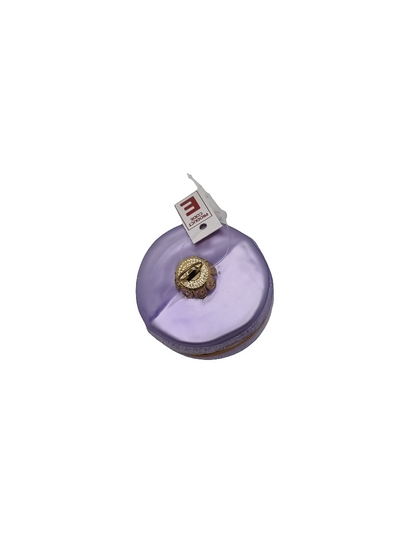 European Glass Christmas ornament of a Macaron (E)