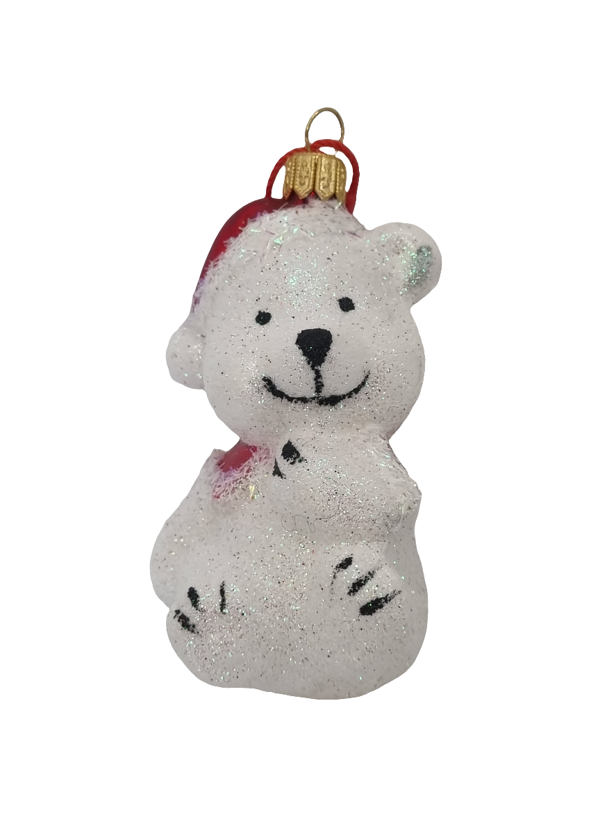 Bear | with Sparkly Santa Hat (Q)