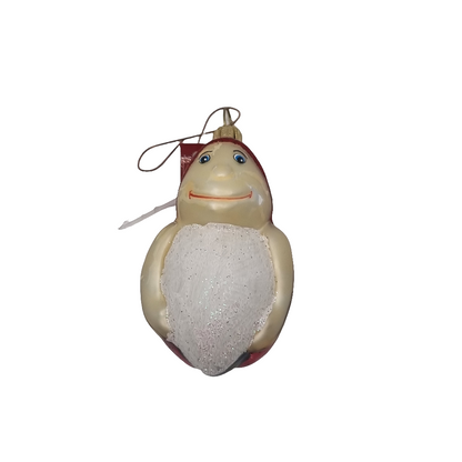 European Glass Christmas ornament of a Ladybird/Ladybug with Face (G)