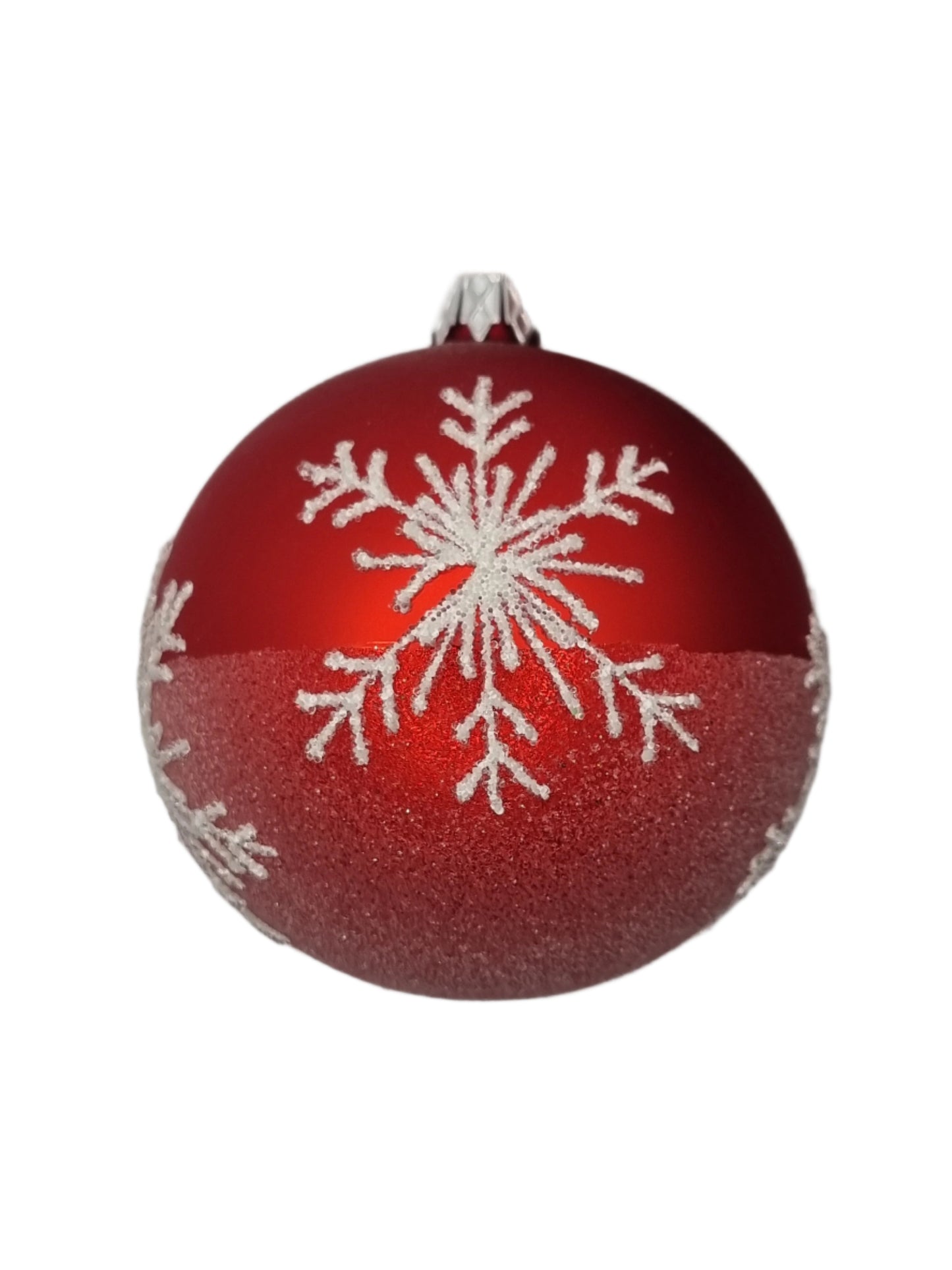 European Glass Christmas ornament of a Bauble | Red Assorted (I)