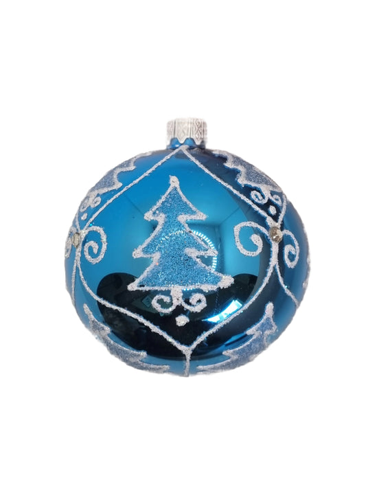 Bauble | Blue with White Frosting (K)