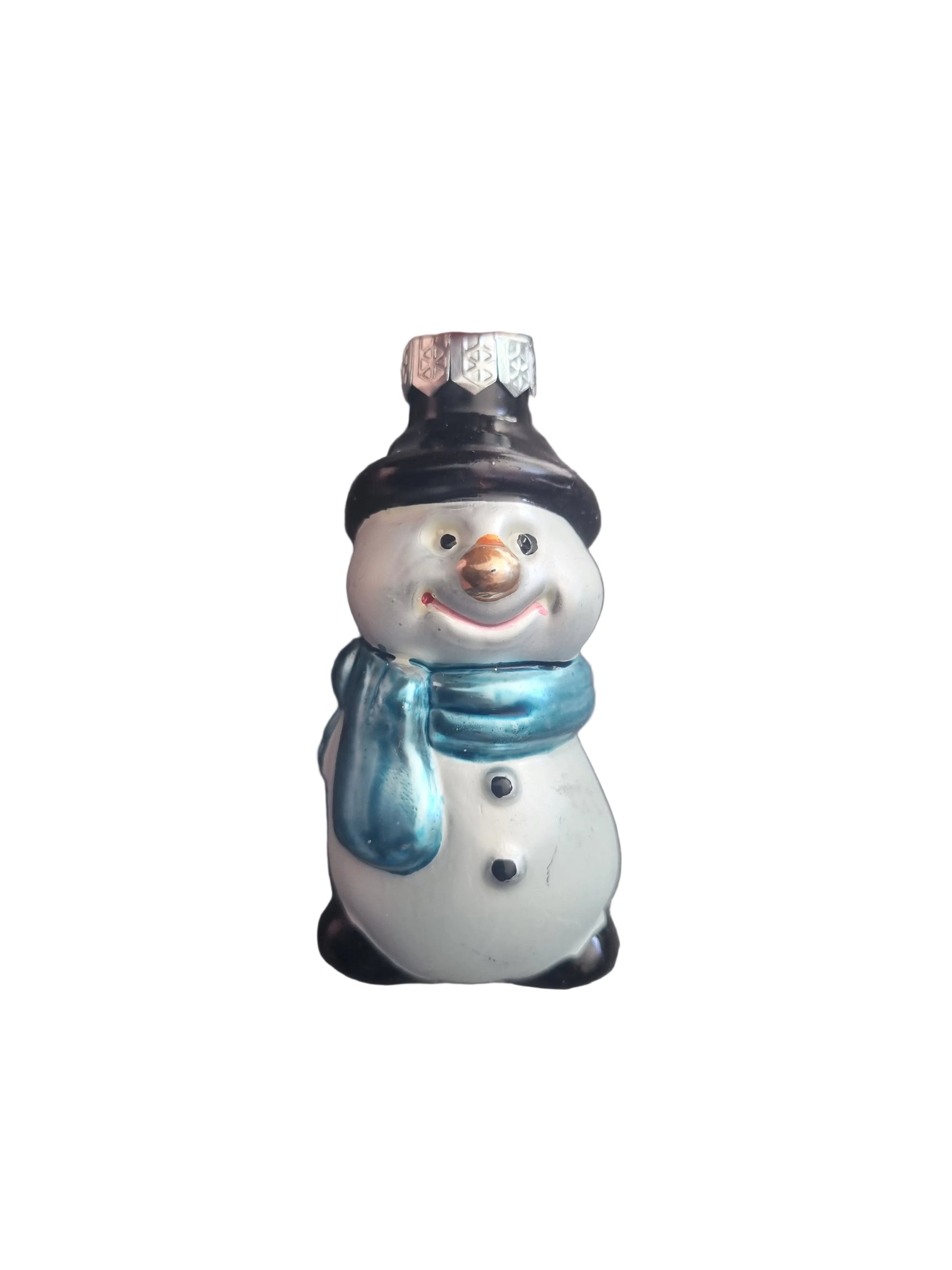 Glass snowman ornament