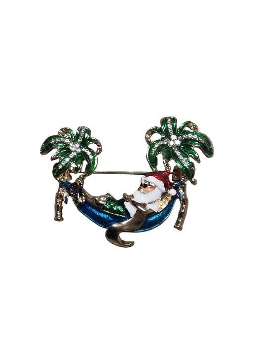 Colorful brooch with a character design 