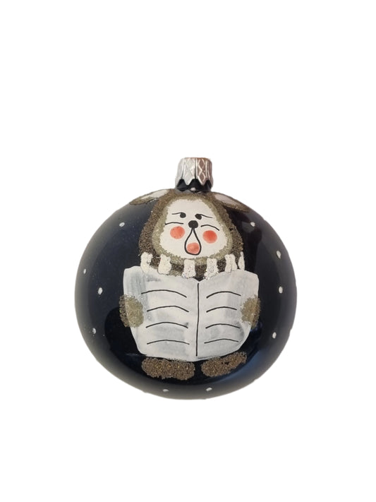 Bauble | Black with Bulldog (E)