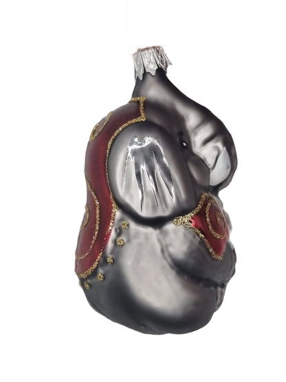 Elephant Sitting Red Back (H)