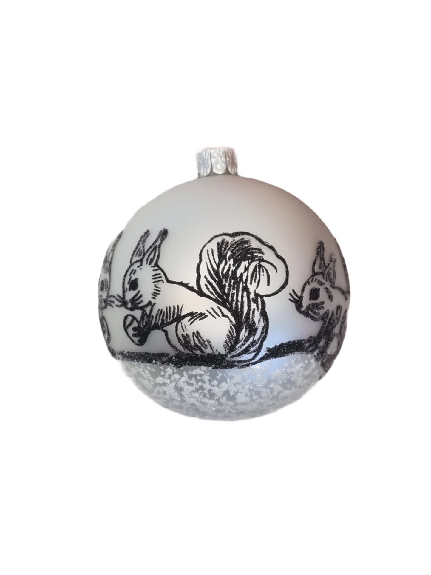 Bauble | White with Squirrels (E)