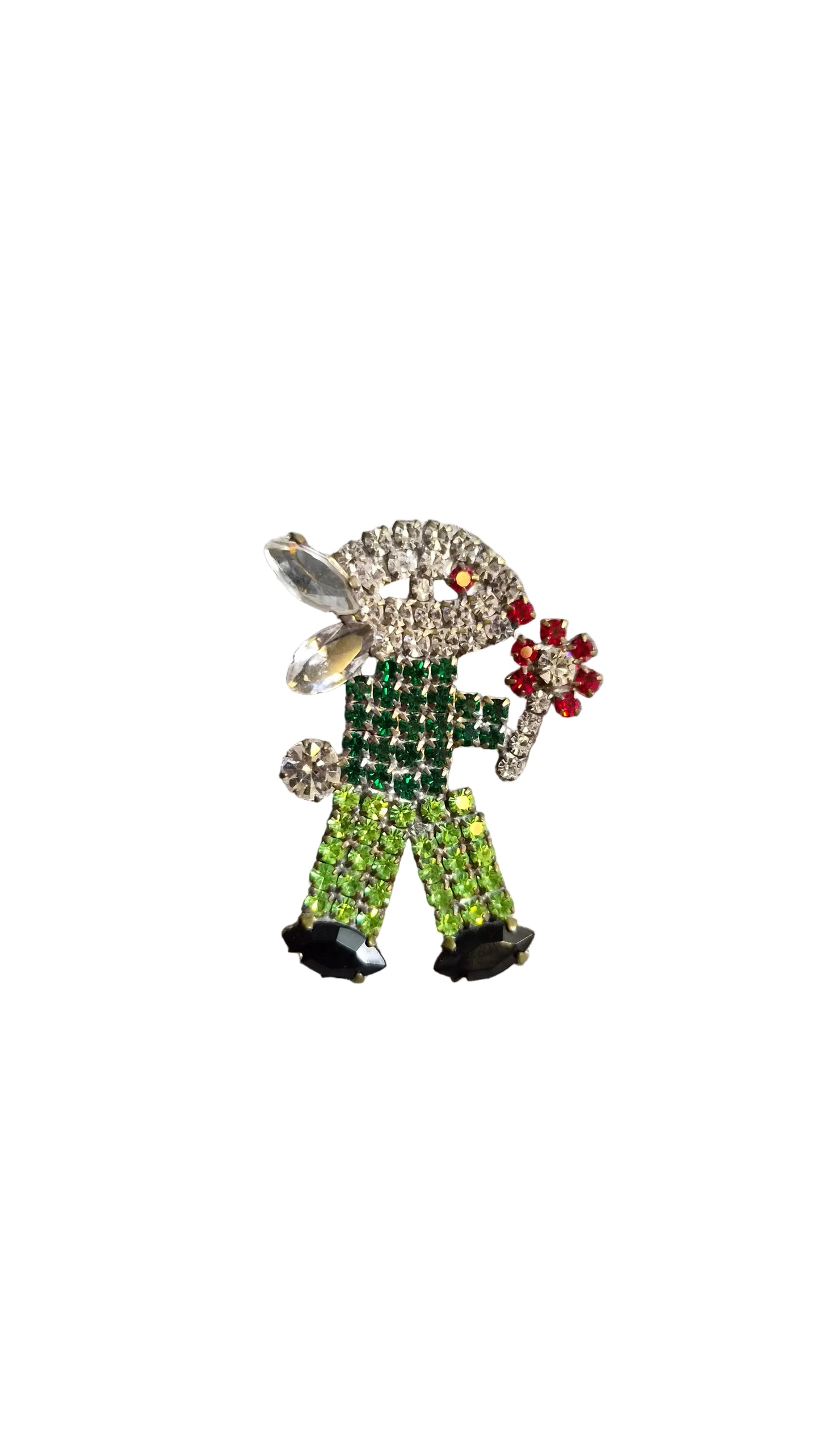 Vintage Colourful Crystal Rabbit | Brooch IV