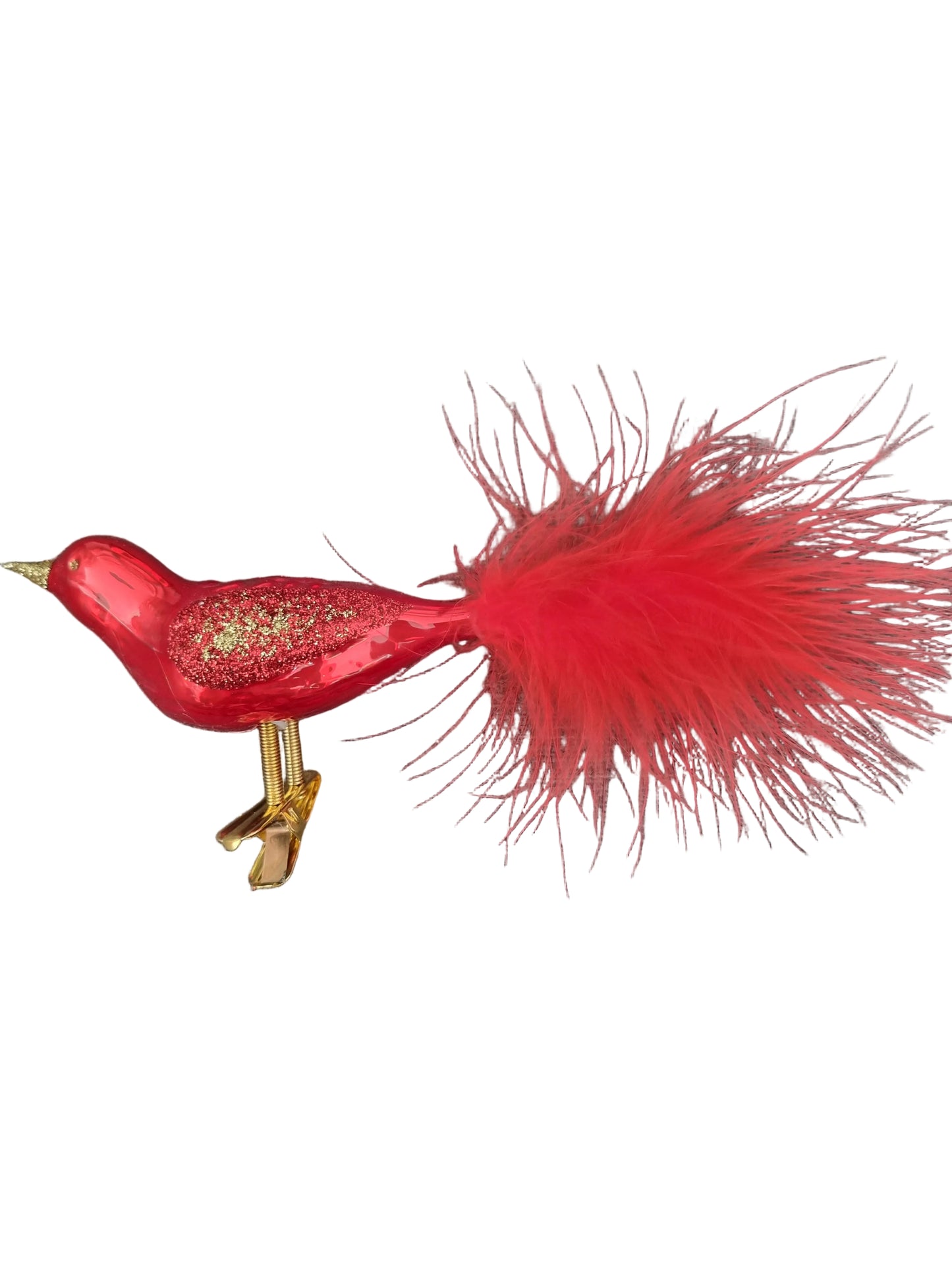 Birds on Clip (I) | Large Feather Tail