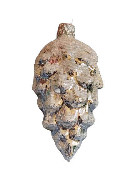 Pinecone | Large Shiny Colourful Frosted (H)