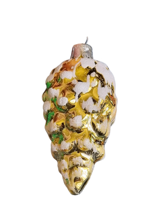 Pinecone | Large Shiny Colourful Frosted (H)