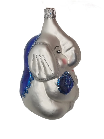 Elephant Sitting Red Back (H)