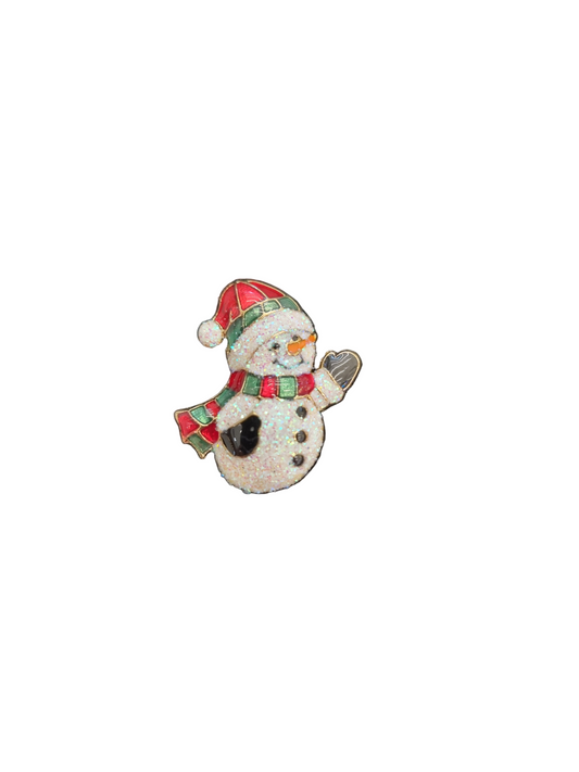 Waving Snowman with Scarf | Pins