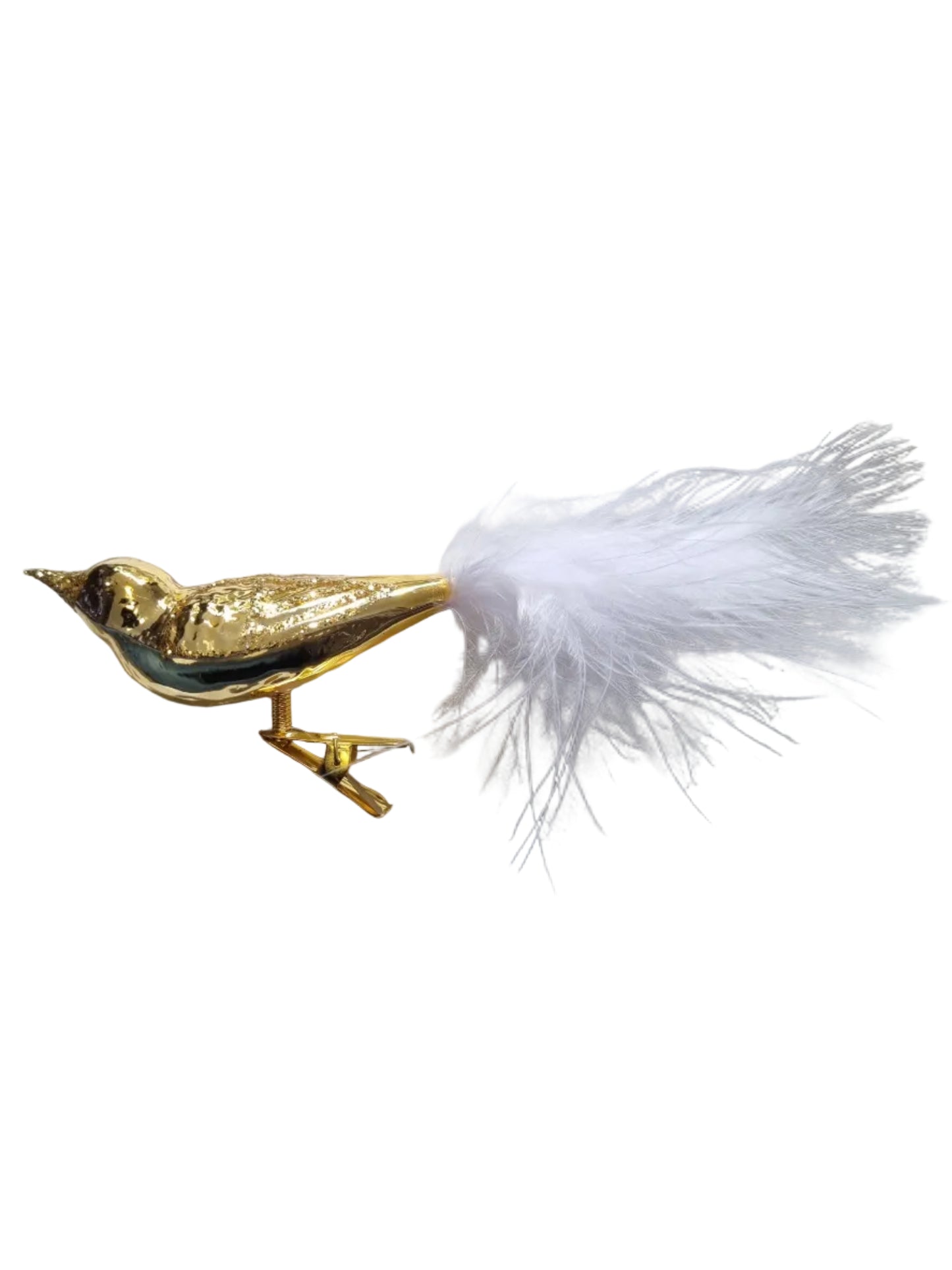 Gold bird on clip