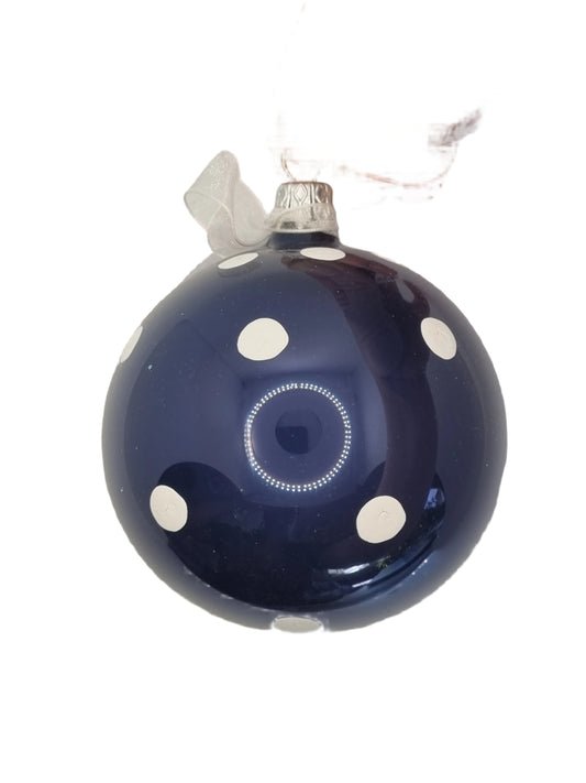 Bauble | Blue with White Dots (K)