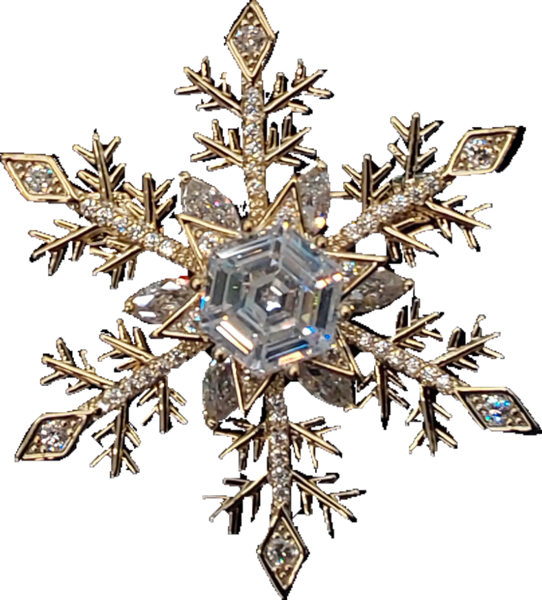 Snowflake w Spinning Centre | Brooch VII