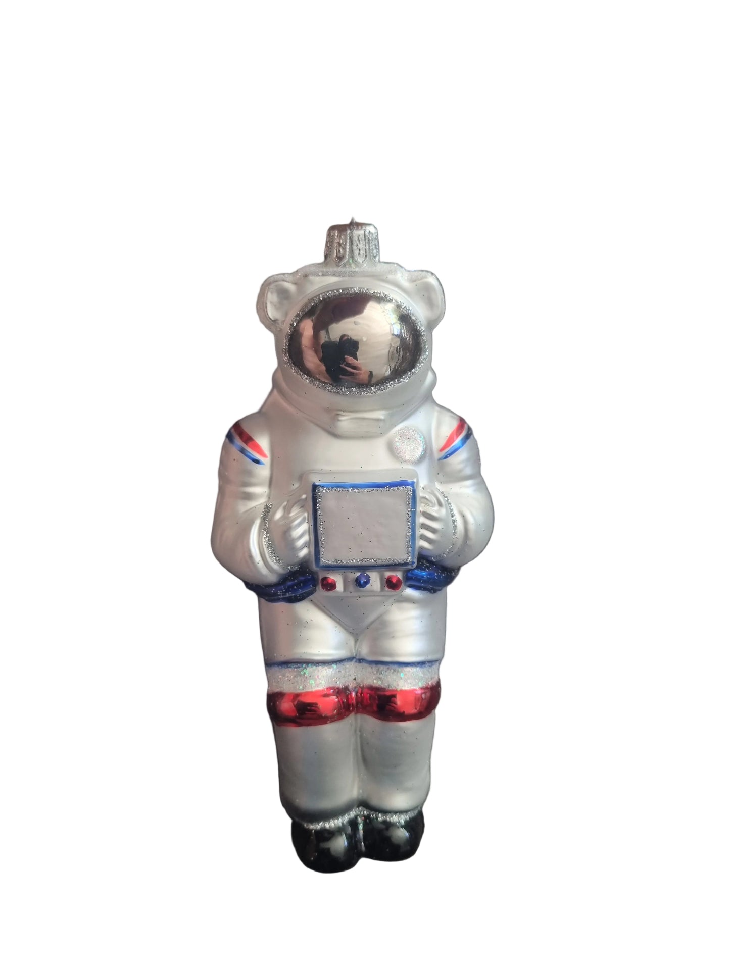 Glass Christmas ornament astronaut