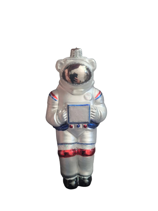 Glass Christmas ornament astronaut