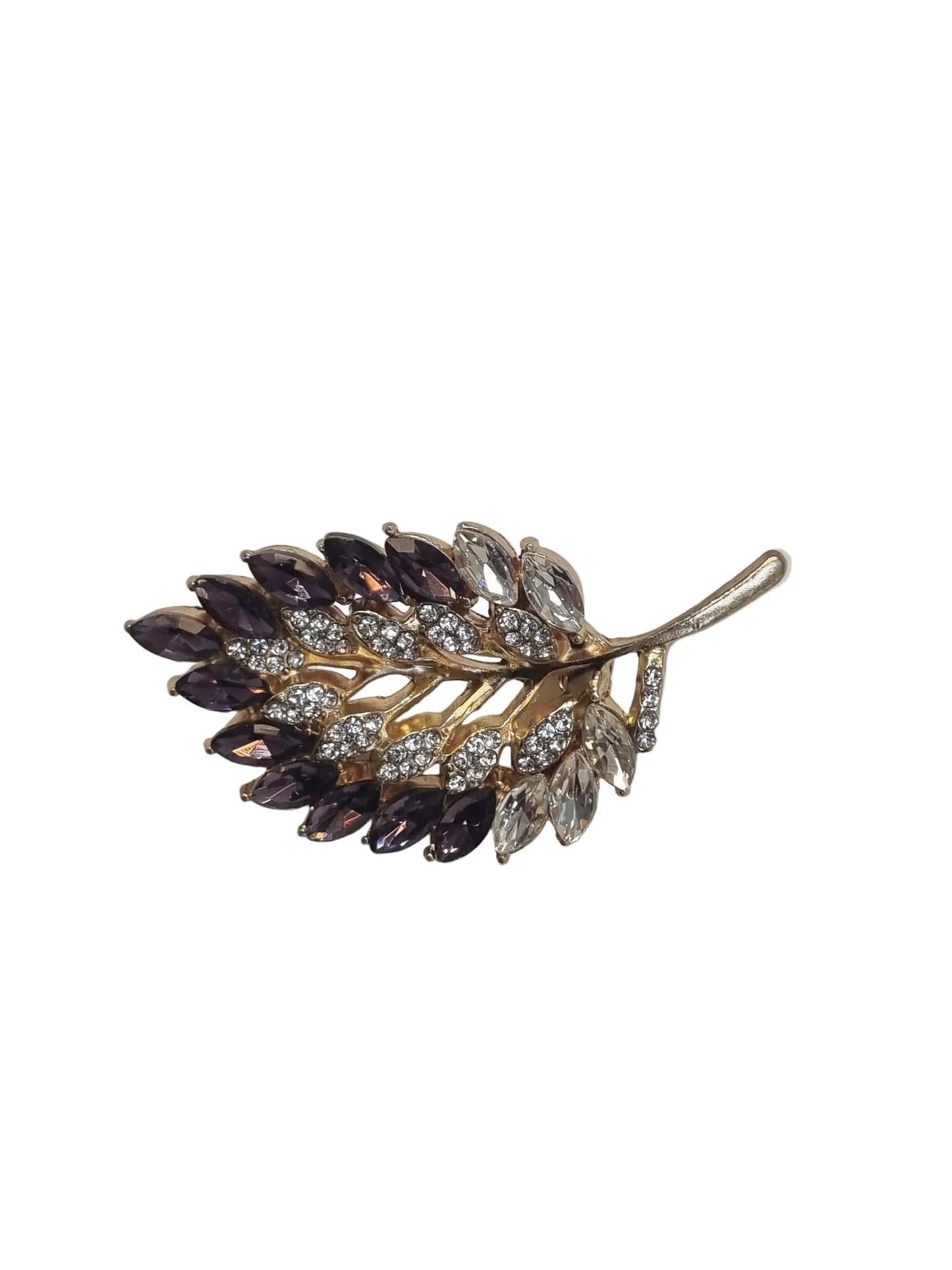 Purple Crystal Leaf | Brooch VII
