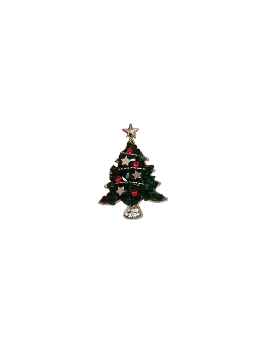 Decorative Christmas tree brooch